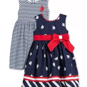 Blueberi Boulevard 2pk Nautical Dresses